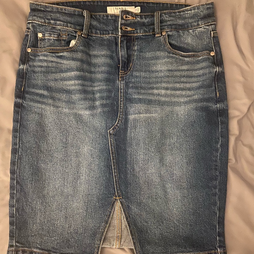 Torrid Jean Skirt